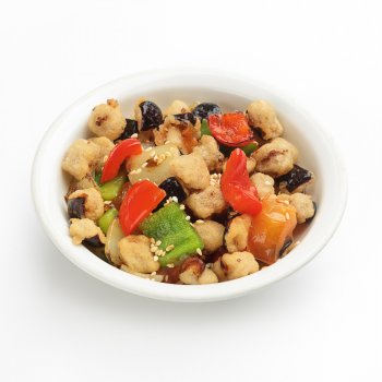 Салат овощной с баклажаном